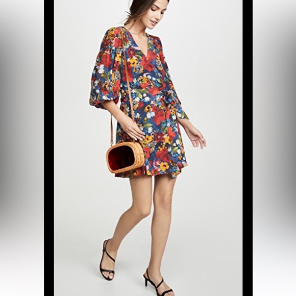 NWT Alice & Olivia Silk Floral Riviera Dress - Picture 13 of 13